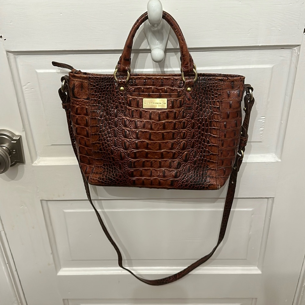 Authentic Brahmin Crossbody Tote